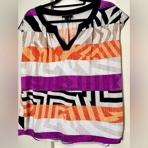Colorful Geometric Women's Top